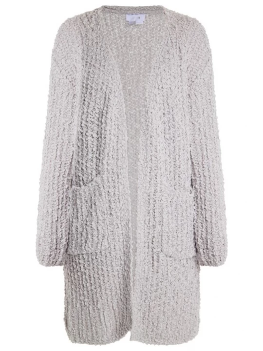 Foto van product usha WHITE LABEL Gebreid vest 'Lynnea' rookgrijs