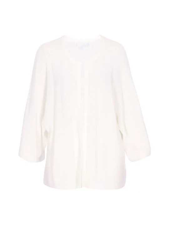 Foto van product usha WHITE LABEL Gebreid vest 'Minimalistic' offwhite