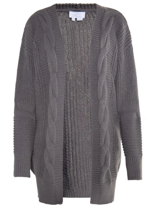 Foto van product usha WHITE LABEL Gebreid vest 'Teylon' donkergrijs
