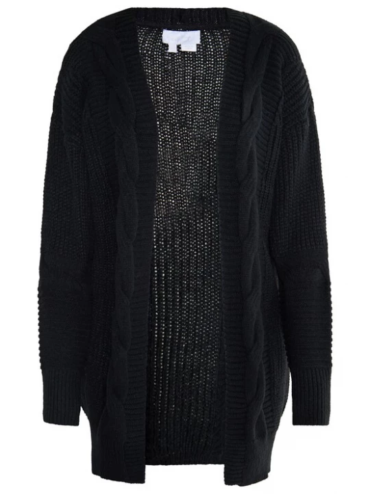 Foto van product usha WHITE LABEL Gebreid vest 'Teylon' zwart