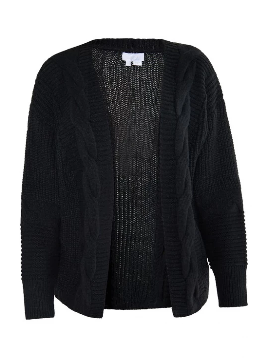 Foto van product usha WHITE LABEL Gebreid vest 'Vanne' zwart
