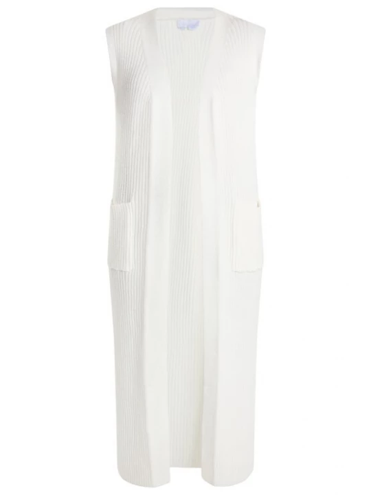Foto van product usha WHITE LABEL Gebreide bodywarmer 'Teylon' wit