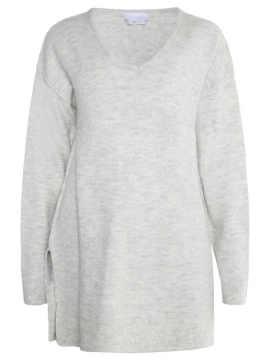 Foto van product usha WHITE LABEL Trui grijs gemêleerd