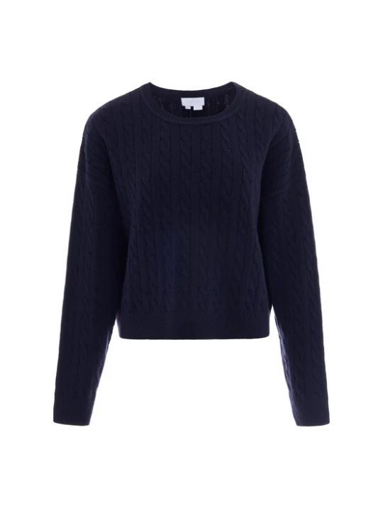 Foto van product usha WHITE LABEL Trui 'Minimalistic' navy