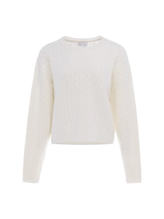 Foto van product usha WHITE LABEL Trui 'Minimalistic' offwhite