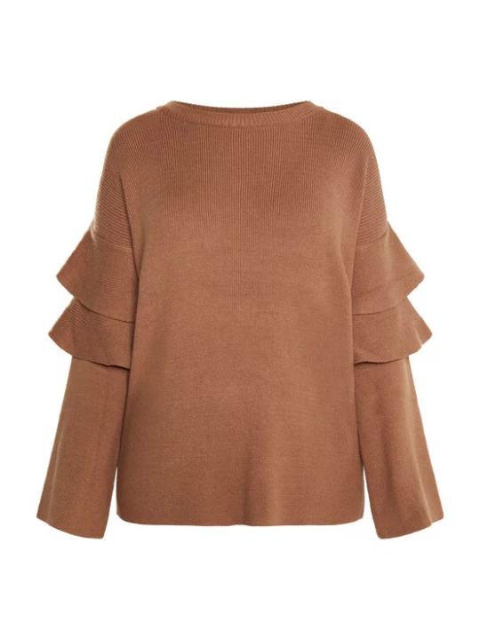 Foto van product usha WHITE LABEL Trui 'Pryam' camel