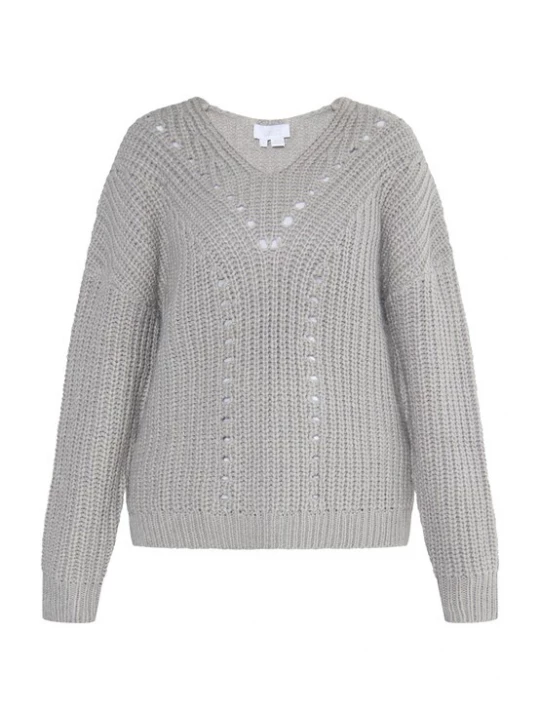 Foto van product usha WHITE LABEL Trui 'Teylon' grijs