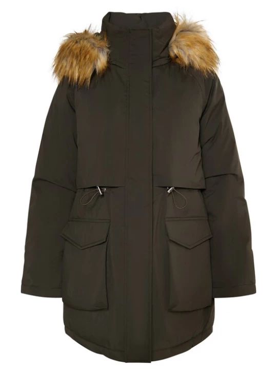 Foto van product Usha Winterparka beige / olijfgroen