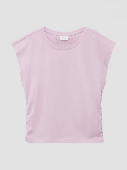 Foto van product V-vormig shirt van jersey met rimpels en printdetail s.Oliver