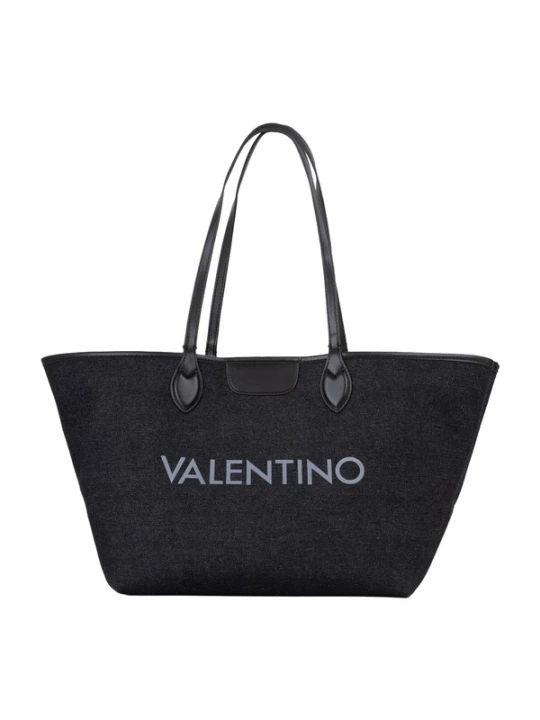 Foto van product VALENTINO Shopper beige gemêleerd / pastelblauw / brokaat / black denim