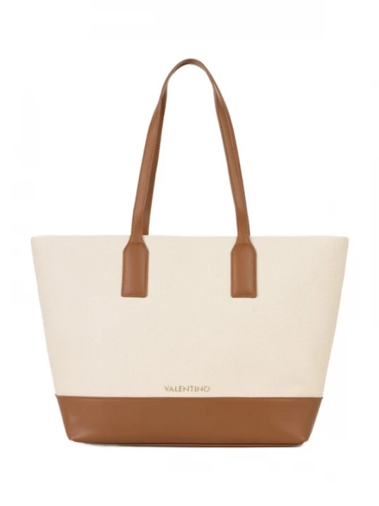 Foto van product VALENTINO Shopper 'Valentino Sac Cabas Atena Marron Femme Naturale / Cuoio' bruin