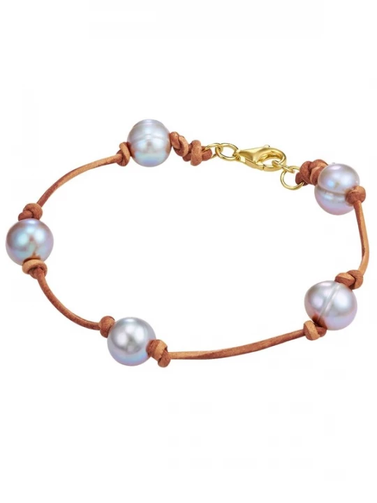 Foto van product Valero Pearls Armband grijs