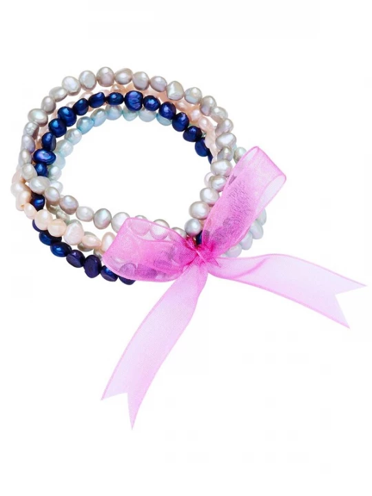 Foto van product Valero Pearls Armband marine / lichtblauw / rosa / parelwit