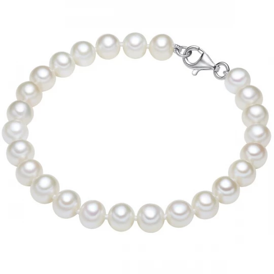 Foto van product Valero Pearls Armband zilver / parelwit