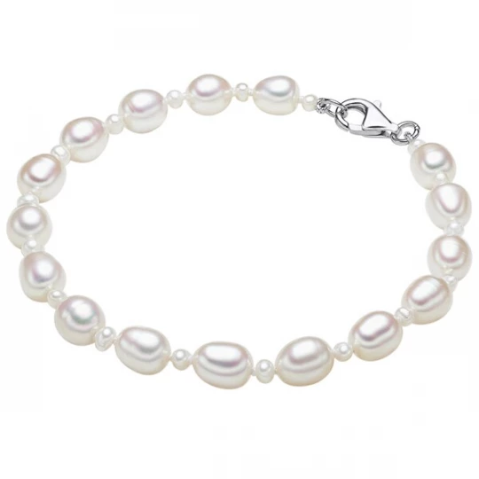 Foto van product Valero Pearls Armband zilver / parelwit