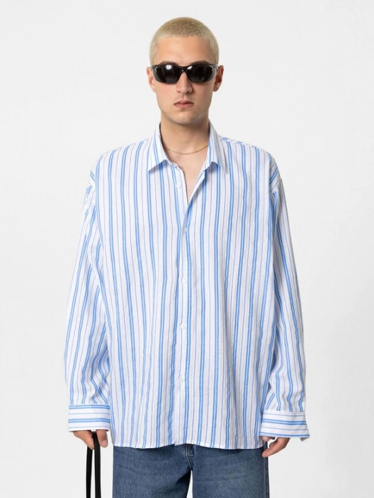 Foto van product VAMOS CLO Overhemd blauw / wit