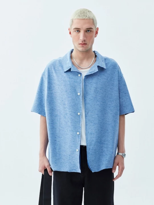 Foto van product VAMOS CLO Overhemd indigo / lichtblauw