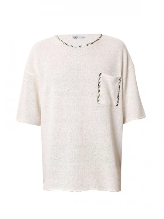 Foto van product VAMOS CLO Shirt antraciet / offwhite