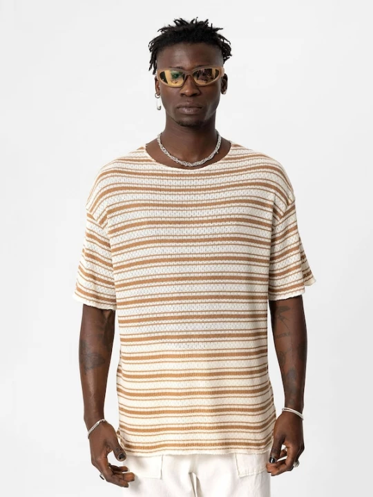Foto van product VAMOS CLO Shirt 'Colorado Springs' camel / wit