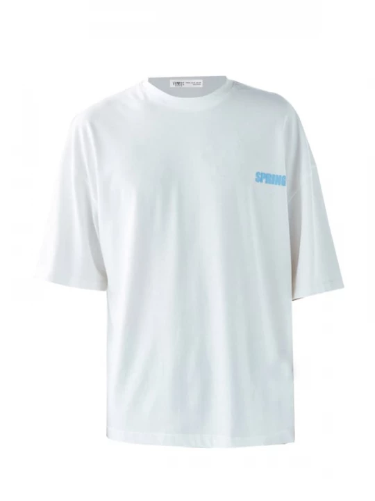 Foto van product VAMOS CLO Shirt ecru / navy / lichtblauw
