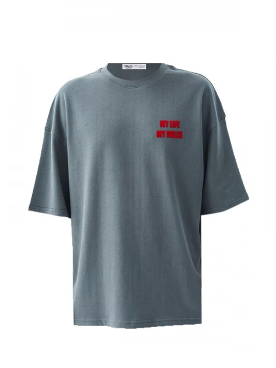 Foto van product VAMOS CLO Shirt grijs / rood