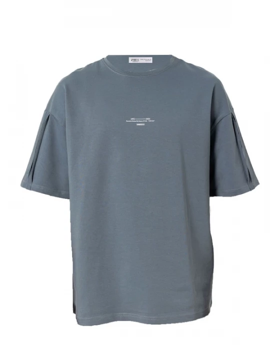 Foto van product VAMOS CLO Shirt grijs / wit