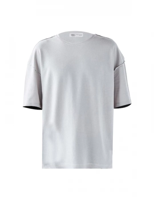 Foto van product VAMOS CLO Shirt grijs / wit