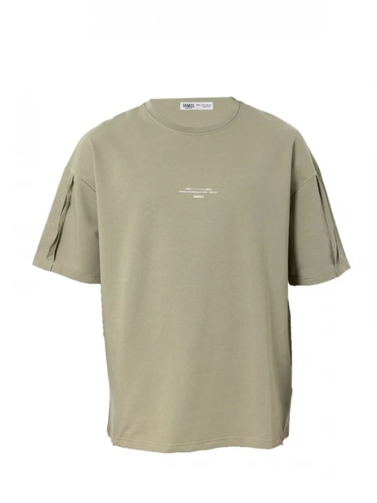 Foto van product VAMOS CLO Shirt olijfgroen / wit