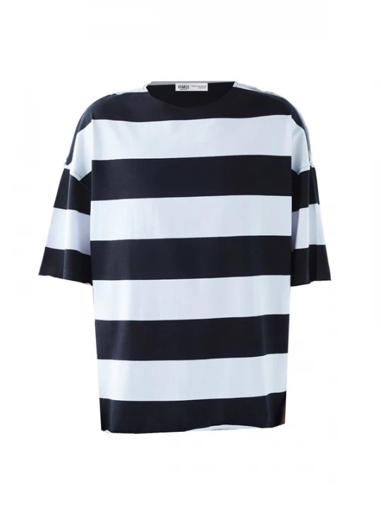 Foto van product VAMOS CLO Shirt 'Philadelphia' zwart / wit