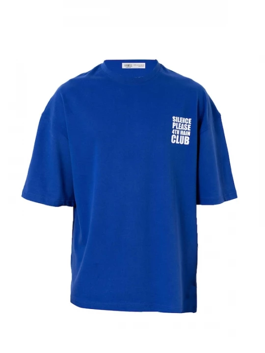 Foto van product VAMOS CLO Shirt royal blue / koningsblauw / wit