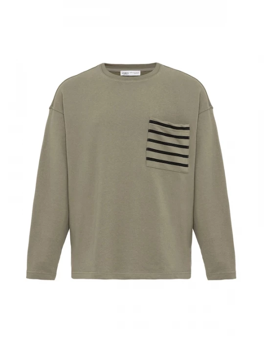 Foto van product VAMOS CLO Sweatshirt kaki / zwart
