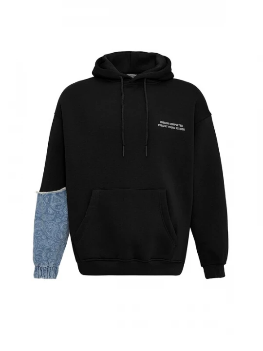 Foto van product VAMOS CLO Sweatshirt lichtblauw / zwart / wit