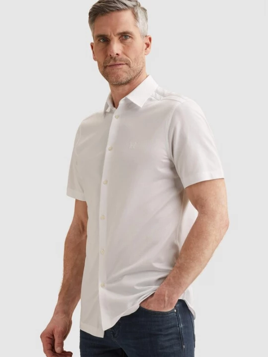 Foto van product VANGUARD Overhemd 'Elevated Knit shirt with short sleeves' wit
