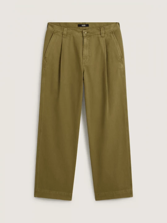 Foto van product Vans - Authentic Chino Loose Wide Leg Pant Olive Brown, Man, Beige