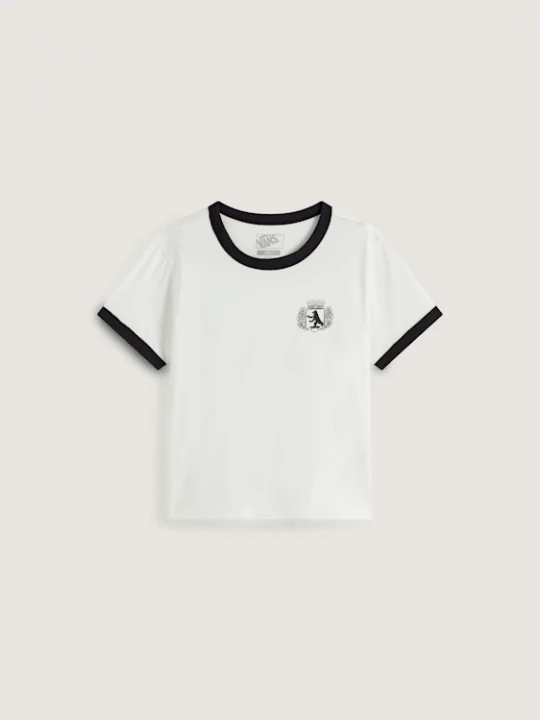 Foto van product Vans - Berlin Crest Ringer T-Shirt, Vrouw, Wit