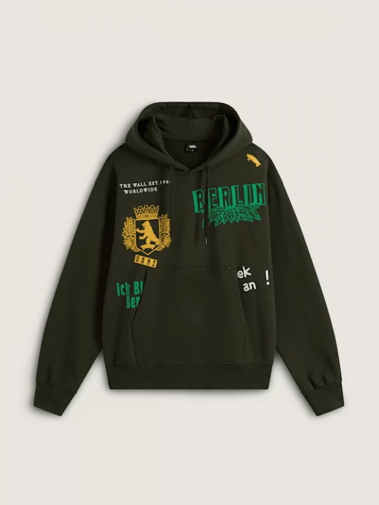 Foto van product Vans - Berlin Essentials Pullover Hoodie, Man, Groen