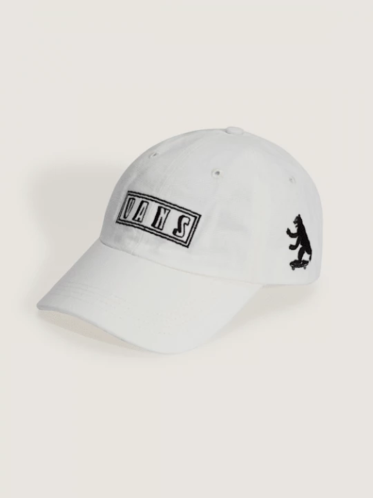 Foto van product Vans - Berlin Half Box Curved Bill Jockey Hat, Man, Wit, Grootte: Een maat