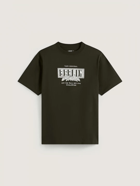 Foto van product Vans - Berlin Off The Wall SS Tee Obsidian Fern, Man, Groen