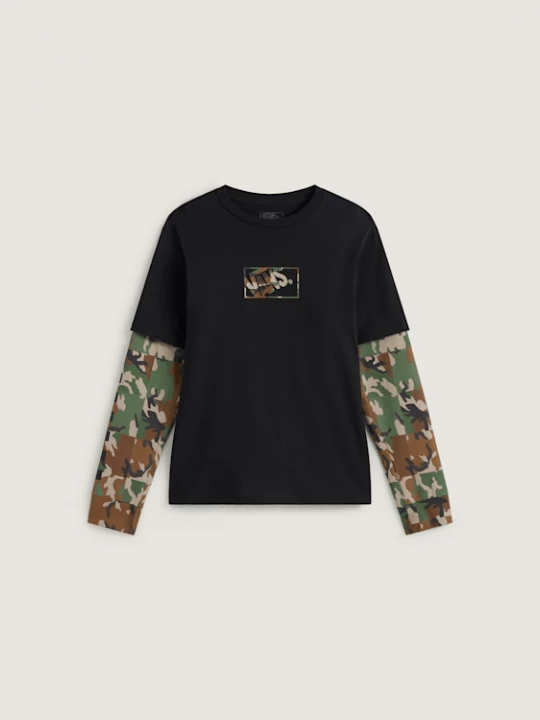 Foto van product Vans - Camo Twofer Tee voor kinderenunisex, Zwart