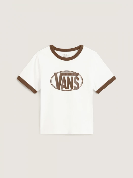 Foto van product Vans - Center Chest Ringer Tee, Vrouw, Wit