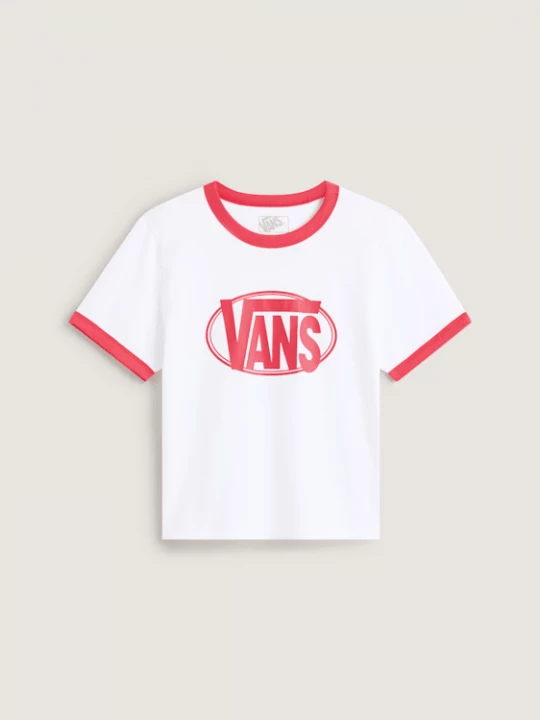 Foto van product Vans - Center Chest Ringer Tee, Vrouw, Wit