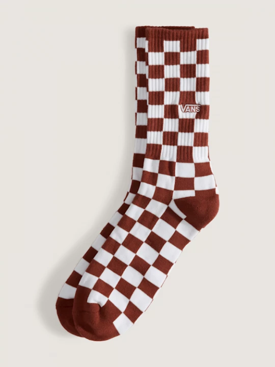 Foto van product Vans - Checkerboard Crew Sokken (1 paar), Man, Bruin, Grootte: M (38.5-42​)