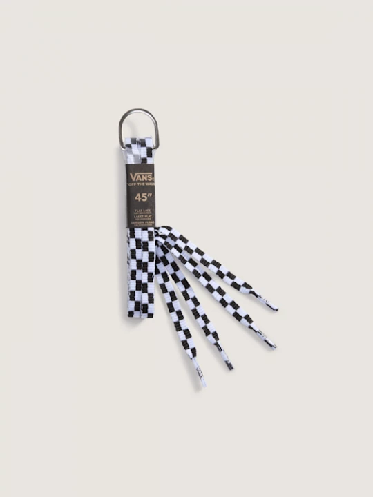 Foto van product Vans - Checkerboard Vans Brede Schoenveters, Man, Zwart, Grootte: XL - (160 cm)