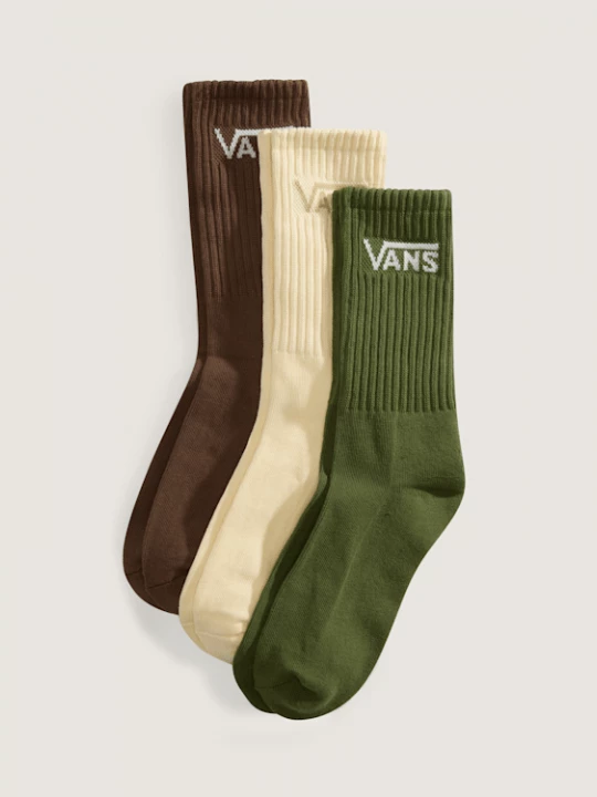 Foto van product Vans - Classic Crew Sokken (3 paar), Man, Groen, Grootte: L (42.5-47​)
