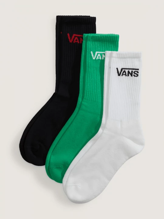 Foto van product Vans - Classic Crew Sokken (3 paar), Man, Groen, Grootte: M (38.5-42​)