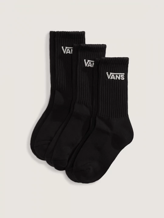 Foto van product Vans - Classic Crew Sokken voor kinderen (3 paar)unisex, Zwart, Grootte: XS (31-34)