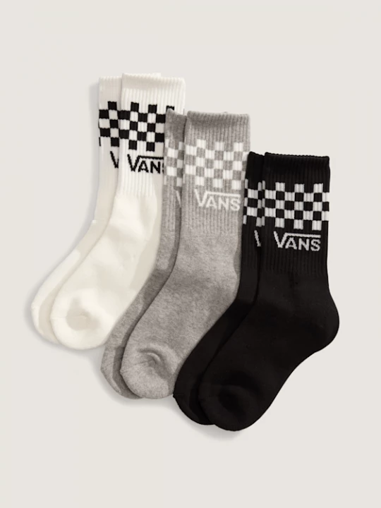 Foto van product Vans - Classic Crew Sokken voor kinderen (3 paar)unisex, Zwart, Grootte: XS (31-34)