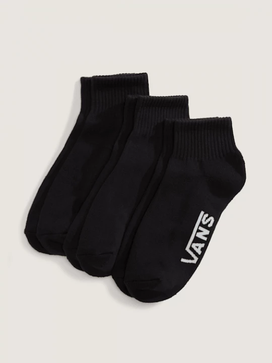 Foto van product Vans - Classic Quarter Crew Sokken (3 paar), Man, Zwart, Grootte: S (34.5-38​)