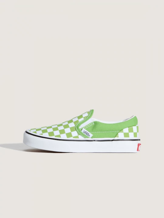 Foto van product Vans - Classic Slip-On Checkerboard Schoenen voor kinderen (4-8 jaar)unisex, Groen