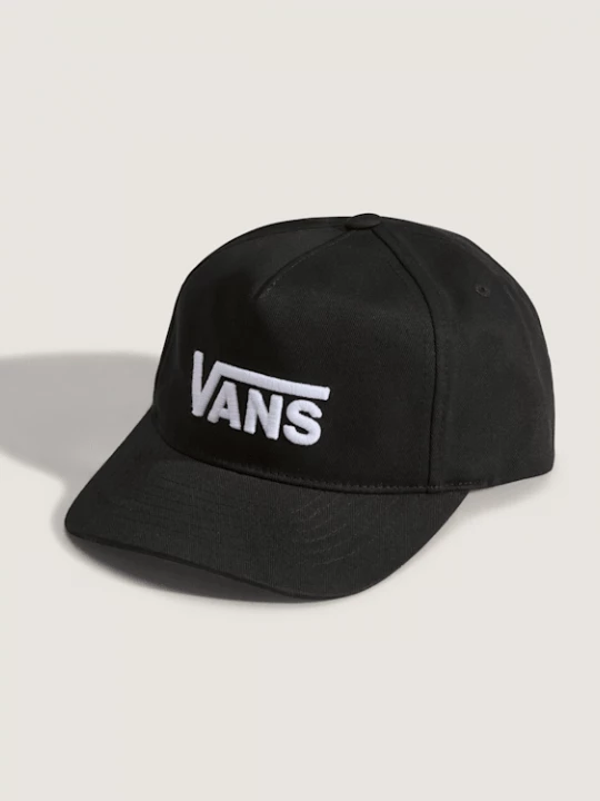 Foto van product Vans - Drop V Logo Snapback Pet voor kinderenunisex, Zwart, Grootte: Een maat